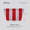 Bolsas Transfronterizas, Bolsas de Punto Rayadas, Bolsas para Guardar Cosméticos, Bolsas Tejidas de Moda y Sencillas, Bolsos de Mano de Hilo Tejido de Mosca