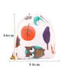 Bolsa de algodón con cordón estampada, pequeña bolsa para el hogar, para viajes, almacenamiento de artículos diversos, bolsa para regalo de Navidad, disponible en stock.