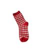 Calcetines Rojos Año del Zodíaco Calcetines de Media Caña para Mujer Otoño e Invierno Festivos de Recién Casados Calcetines de Año Nuevo Año del Dragón Lazo Calcetines de Algodón de Moda