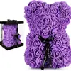 Regalo para el Día de San Valentín Chino, Oso de Rosa Simulada, Oso de Abrazo de Espuma de Flor Eterna Creativa, Fabricante de Fuente de Regalo de Cumpleaños