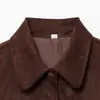 Jaqueta Feminina Elegante de Camurça com Textura, Estilo Europeu e Americano Z, Nova Moda 2025, Atacado Amazon