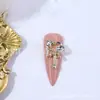 Arte de Uñas Nueva Belleza Chica estrella y luna varita mágica circón corazón bastón Color estrella y luna joyería metálica