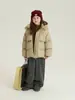 Chamarra Acolchada Aimobeibei Estilo Coreano 90% Pluma de Pato Blanco para Niños y Niñas, Abrigo Cálido con Capucha para Invierno 2025, Moderno