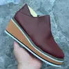 Nuevas botas cortas de otoño e invierno para comercio transfronterizo, zapatos de mujer de talla grande, estilo europeo y americano, punta redonda, suela gruesa, tacón de cuña, cremallera lateral, botas casuales