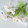 Simulação de camomila 6 pequenas flores de margarida Jardim europeu flor artificial Casa Flor de gérbera macia atacado e varejo