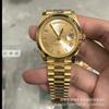 Comercio Exterior EW Todo Dorado Negro Caramelo Verde Ahumado Mesa de Juego Oro Rosa Doble Calendario Semana Registro Mecánico Reloj para Hombre Venta al por Mayor