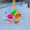 Mini Tanque de Peces Pequeño Botella Portátil para Peces Infantil Botella para Tortugas Caja Transparente para Tortugas Pato Amarillo Grande Caja para Mascotas Puesto Venta Directa de Fábrica