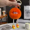Lindo Conejo de Piernas Largas Bola de Carbón Peluche para Llavero de Coche Colgante Juguete de Peluche Encanto para Bolsos para Parejas