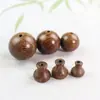 Estupa Budista de Tres Vías de Sándalo Dorado Estrella-Luna Vajra Cabeza de Buda Bodhi Accesorios de Cuentas Hechos a Mano DIY para Manualidades y Decoraciones de Pulseras