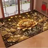 Felpudo de Buena Fortuna para Entrada Interior, Alfombra Resistente a la Suciedad y Absorbente de Polvo, Fácil de Limpiar, Alfombra Decorativa para Pasillo y Sala de Estar, Alfombra Absorbente de Agua