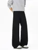 Pantalones Versátiles para Hombre Estilo Retro Americano para Otoño, Pantalones de Traje de Lana Rectos Holgados con Estampado de Cielo Estrellado, Pantalones Largos Casuales de Alta Gama de Moda