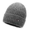 Nuevo Gorro de Invierno Tejido Aoteng para Hombre, Forro de Felpa, Gorro de Lana Engrosado y Cálido, Gorro para Protección de Orejas a Prueba de Frío para Ciclismo al Aire Libre