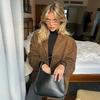 Aliexpress Exportação Transfronteiriça Roupas Europeias e Americanas Za Outono e Inverno Novo Tops Moda de Rua Blazer Abotoadura Simples