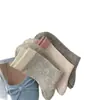 Meias Femininas Zhuji Primavera e Verão Finas Sem Costura de Algodão Respiráveis Absorventes de Suor Meias Femininas de Cano Médio Modernas Versáteis Meias Largas