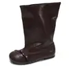 Versión en stock~Botas de tacón grueso de media pantorrilla con lazo vintage, botines planos de punta cuadrada, botas de tacón bajo para mujer, botas de cowboy western