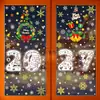 Pegatinas de Navidad Copos de Nieve Muñeco de Nieve Pegatinas Electrostáticas Decoración de Escena para Ventana de Centro Comercial Papá Noel Renos Pegatinas de Vidrio