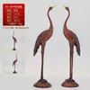 Ornamentos de Castiçal de Latão Duplo Dragão Lótus Atacado, Castiçal de Latão Duplo Dragão Finamente Trabalhado Tartaruga e Garça Decorações para Casa Casamento