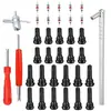 Juego de Herramientas de Extracción de Núcleos de Válvula de 36 Piezas, Kit de Instalación de Extractor de Vástagos de Válvula, Reparación de Neumáticos, Automotriz de Venta Caliente Transfronteriza