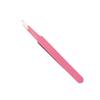 Pinzas para pestañas postizas acero inoxidable pinzas rosas punta pinzas doradas de pluma para injerto diy pinzas rectas codo