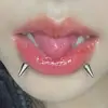 Uña de labio cono afilado largo acero inoxidable uña de diablo personalidad nueva uña de labio uña de cartílago tragus aro de labio joyería para perforación corporal transfronterizo