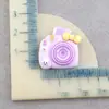Cámara de Dibujos Animados Accesorios de Resina Amuletos DIY Pegamento de Crema Material para Accesorios del Cabello Agujero Zapatos Decoración para Funda de Teléfono Móvil Mayoreo