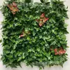 Pared de Césped Artificial Verde para Plantas Falsas Transfronterizas Decoración de Pared de Fondo para Puerta de Centro Comercial al Aire Libre Césped Artificial de Plástico Pared de Plantas Artificiales