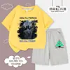 Delta Action Ip Colaboração Roupas Infantis Meninos Verão Amigo da Pele Respirável Casual Esportivo Manga Curta Conjunto de Shorts