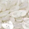 Botão de resina perolada tipo gota 18/25mm com dois furos formato irregular botão para casaco suéter terno