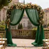 Venda Quente Gaze Exterior Gramado Casamento Gaze Festa Arco de Casamento Cortina Teto Gaze Suíça Malha de Fundo