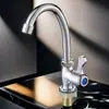 Grifo de Cocina 96 Grifo de Plástico Pequeño Vertical con Manija de Cola de Pez de Agua Fría Única para Fregadero