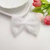 Corazón de Malla Bordado con Lazo de Perlas Accesorios DIY para Bolsos, Zapatos, Calcetines y Ropa