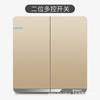 Tipo 86 Eléctrico Internacional Oculto en Pared Socket de Interruptor Dorado Una Abierta Cinco Agujeros USB Panel de Interruptores Socket 16A