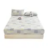 Protector de colchón de grado A para maternidad e infantil, protector de colchón de gasa de doble capa, funda de colchón completamente envolvente, sin preocupaciones para dormir desnudo, juego de tres piezas