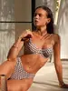 Bikini de dos piezas de estilo nuevo europeo y americano 2027 para mujer, sexy, sin espalda, con atar, para vacaciones en la playa, aguas termales, traje de baño
