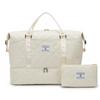 Bolsa de Viagem Grande Capacidade para Mulheres Viagens de Curta Distância Bolsa de Bagagem Conveniente Bolsa de Armazenamento Separada para Seco e Molhado Bolsa de Mão para Esportes e Fitness