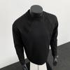 Camiseta de Manga Larga Patchwork Desconstruido Estilo Americano de Moda para Hombre, Nueva Moda Otoño 2025 Sudadera Pulóver para Hombre