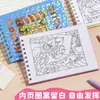 Livro de Colorir 50 A5 Infantil Bobbie Goods Desenho Animado Grafite Transfronteiriço Novo Livro de Pintar para Colorir