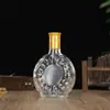 Garrafa de Vidro Transparente Espessada para Bebidas Alcoólicas Atacado Pacote 0,5kg 500ml Garrafa Selada para Bebidas Alcoólicas Caseiras Garrafa de Vinho com Bolhas