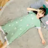 Camisola de menina algodão fino princesa bebê crianças pequenas médias e grandes macacão pijama mãe e filha pai e filho vestido de casa