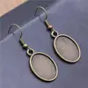 Populares en Moda, Accesorios para Aretes con Base Ovalada Integrada de 13x18 mm y 18x25 mm