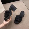 Zapatillas Plataforma Ligeras y de Lujo para Mujeres para Evitar Pisar Heces, Calzado de Verano para Exteriores, Zapatos Antideslizantes, Sandalias de Moda con Tacón Alto y Suela Gruesa para Niñas