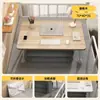 Mesa de computador dobrável, pequena mesa de cabeceira, mesa para dormitório estudantil, mesa de estudo, mesa preguiçosa para quarto, mesa com prateleira de armazenamento