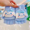 Guantes Calientes de Pollo de Dibujos Animados para Bebé Otoño e Invierno A prueba de Frío Engrosados Lindos para Niños y Niñas de Cinco Dedos Medio Dedo Tapa Abatible