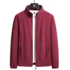M-8XL Tallas Grandes Transfronterizo Suéter de Polar Color Sólido Cuello Alto Chaqueta Cardigan para Hombre Primavera y Otoño Chaqueta Deportiva de Polar