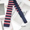 Corbata de Punto para Hombre Estilo Coreano, Plana de Moda Rayada Trendy de 6 cm de Lana, Exportación a Europa y América, Transfronteriza, en Stock
