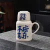 Tetera Pequeña de Cerámica Estilo Chino Nueva, Taza de Té, Juego para Preparar Té, Juego de Té Completo, Cafetera/Hervidor de Agua, Tetera y Taza, Regalo para el Día del Maestro