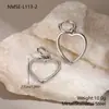 Conjunto de Brincos Cruzados Novo em Aço Inoxidável Estilo Ins Coração Flor Estrela para Mulheres, Joias de Atacado Estilo Luxo Leve de Nicho