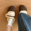 Zapatos Birkenstock Calientes con Forro de Lana para Mujer, Zapatos de Invierno Peludos sin Cordones, Mules Cerrados Antideslizantes, Zapatos Versátiles para Estar en Casa