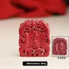 Pendente Coração do Sutra de Ouro Roxo de Alto Teor de Cinábrio Atacado Lidai Pingente para Joias DIY