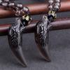 Colgante de punta de obsidiana natural al por mayor para hombres y mujeres, collar de punta de obsidiana de hielo, joyería
